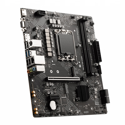 Intel 12/13 Generation Core CPU MSI H610 Motherboard CPU Set Board U Set MSI Pro H610m-G D4 I3-12100 Box
