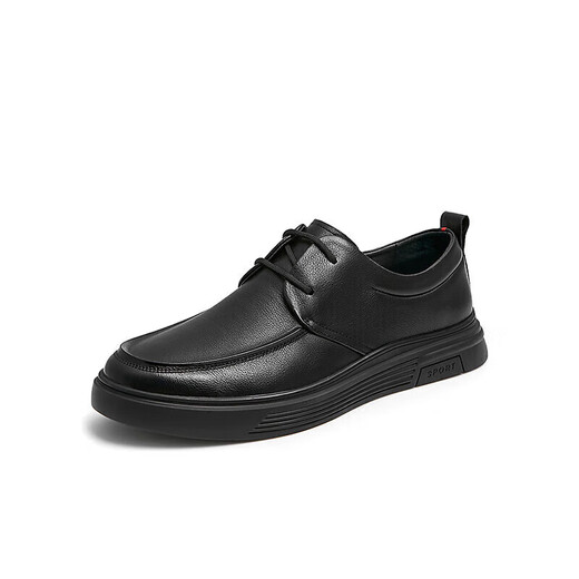 Him her Tata soft sole business casual leather shoes black British heightening genuine leather dad shoes men VVK01CM4 black 41