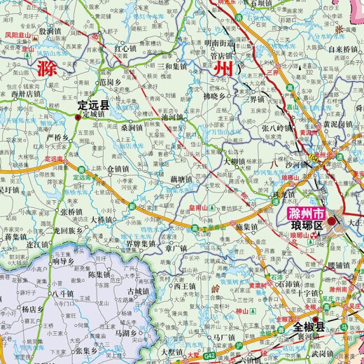 
Anhui map 2025 Anhui Provincial Government Transportation Geographic Map 1068*749 mm