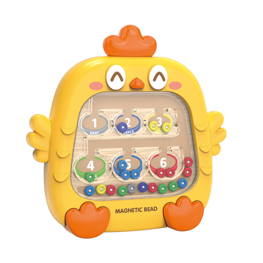 奇森磁性运笔磁力画板儿童益智玩具控笔2-3岁小孩幼儿宝宝画画板玩具 小鸡磁力画板YC-632【黄+绿】