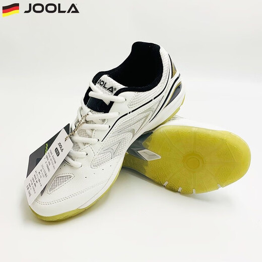 JOOLA JOOLA Raptors table tennis shoes for men and women, wear-resistant, non-slip, shock-absorbing, professional table tennis shoes, Raptors, pearl white/gold, shoes too small 38 (240mm)