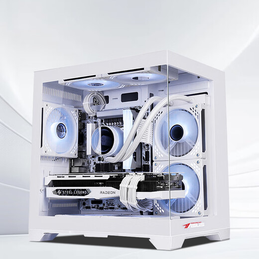 华硕海景房主机 i3 12100F/GTX1660S/3050家用娱乐游戏电脑台式机组装电脑主机DIY整机 配置一i3 12100F/GTX1050Ti 4G 单主机