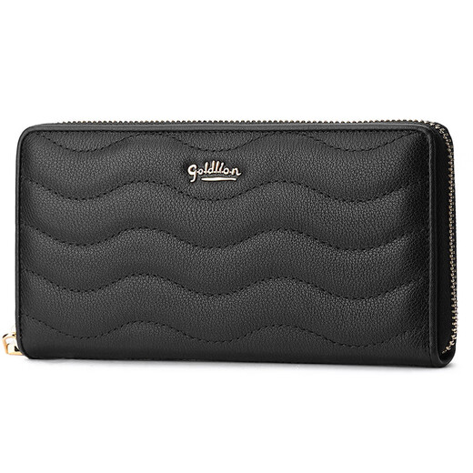Goldlion Wallet Women's Long Top Layer Simple Large Capacity Clutch Bag Women's Birthday Gift