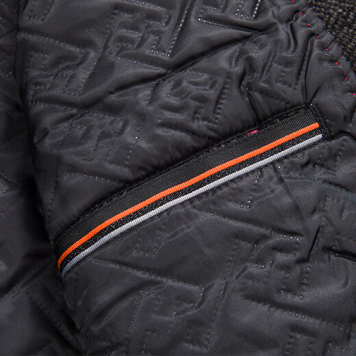 ROMON cotton jacket men's short stand collar thick warm winter business casual jacket men 2167 gray 180