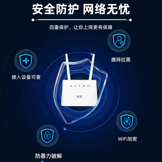 Tuoshi 4g5g wireless home router whole house WiFi5G dual-band plug-in card router Gigabit wall-penetrating king full Netcom mobile portable wifi signal amplifier LT330 plug-in card three Netcom single LAN port