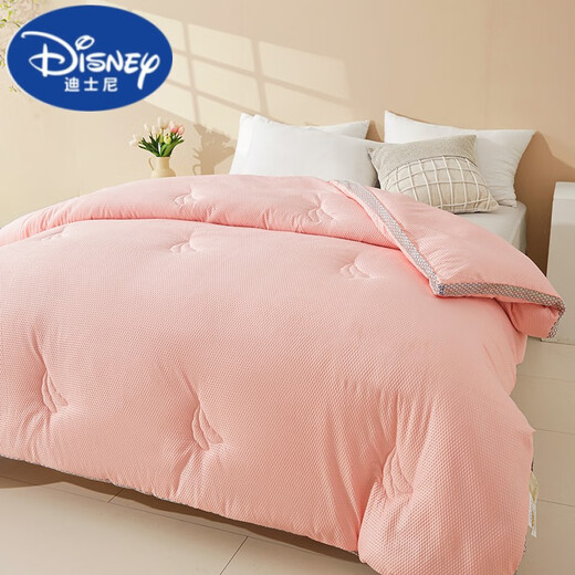 Disney (Disney) soybean fiber quilt winter quilt quilt core thickened summer spring and autumn air conditioner quilt quilt universal for four seasons (Class A naked sleeping grade, super soft and antibacterial) three-dimensional quilt jade color 220*240cm thickened winter quilt (10Jin [Jin equals 0.5 kg] room temperature 0C