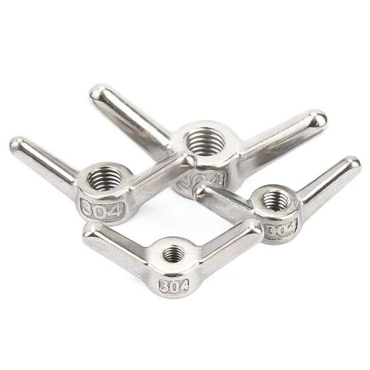 Sailoto butterfly nut 0420116 stainless steel butterfly horn screw cap Yuanbao hand screw M4M5M6M8M100 04 stainless steel butterfly nut M4-100