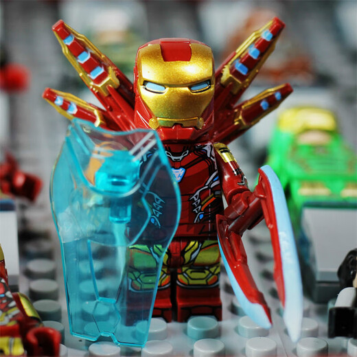 
FSYDFHB compatible with Lego Avengers 4 Iron Man 3 War Machine Anti Hulk Mecha MK85 Building Block Assembly Tiles Patriot 2 Generation 1343