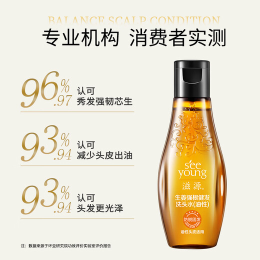 Seeyoung shampoo travel package silicone oil-free oil-controlled anti-dandruff trial package sample experience package [washing suit] oil-controlled and anti-detached 60ml*4 bottles