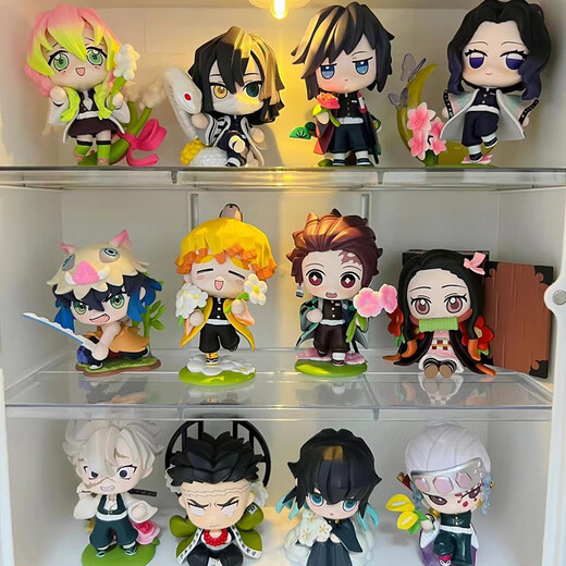 Genuine Demon Slayer Birth Flower Series Blind Box Animation Figures Ornaments Trendy Toys Children's Gifts Random 1 Blind Box (Brand New)