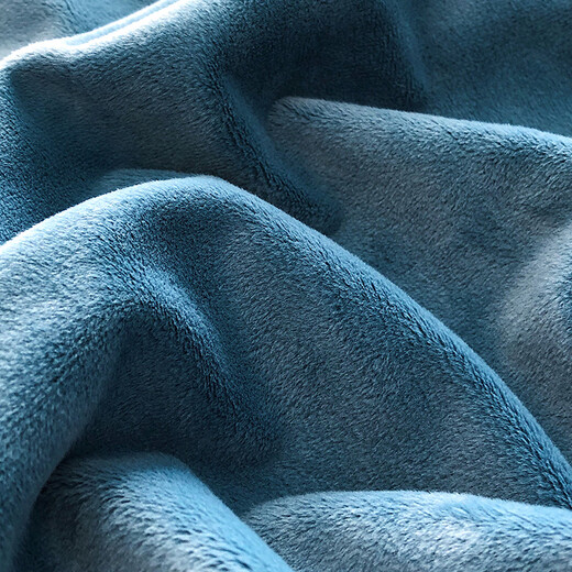 Antarctica Class A milk velvet four-piece winter thickened and warm baby velvet flannel double-sided plus velvet quilt cover sheet set Beloved-Royal Blue 1.8m bed four-piece set quilt cover 200*230cm