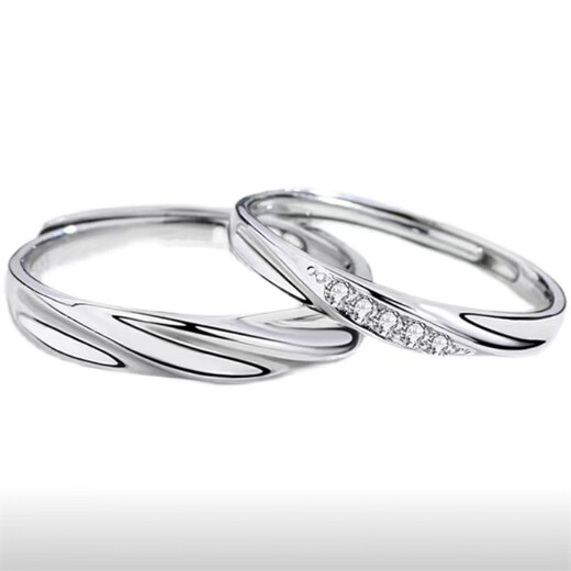 DL 1998 Fat Donglai same style pt950 platinum ring PT950 couple ring men and women wedding proposal diamond ring platinum simple four-leaf clover (live ring) + counter gift box women's ring single ring