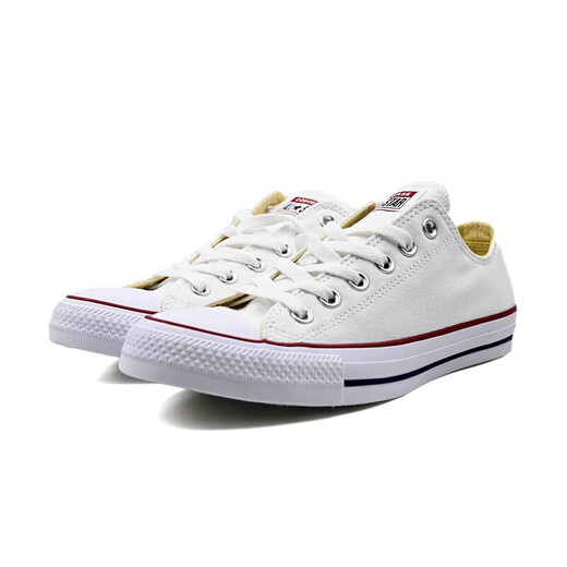 Converse All Star Canvas Schuhe Herrenschuhe Frauenschuhe Klassiker Low Top Sports Casual Schuhe Neutrales Paar Weiß 101000 Weiß Evergreen 35