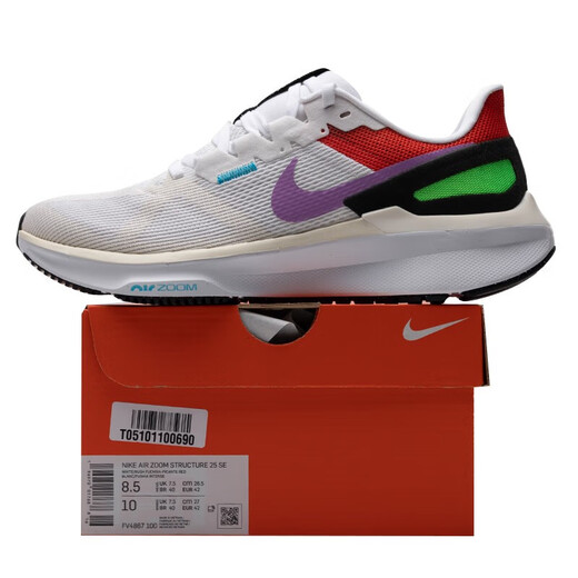 
Nike (NIKE) running shoes men's 2025 summer AIR ZOOM STRUCTURE 25 low top cushioning breathable sports shoes FV4867-100/AIR ZOOM/Trend must-have 40 250/7