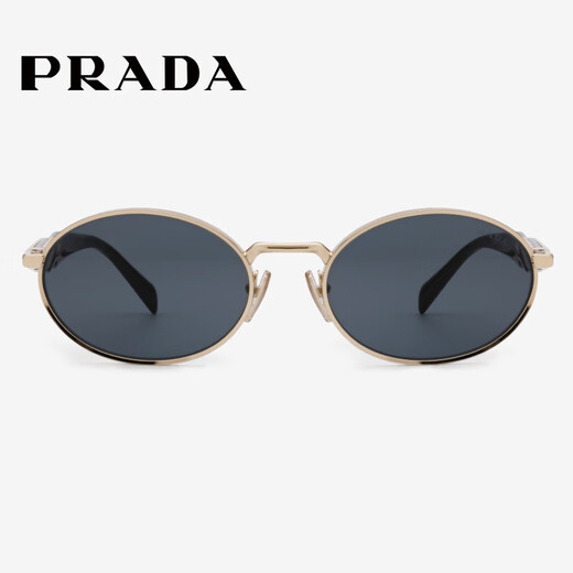 PRADA sunglasses small round frame sunglasses cat eye metal frame women's trendy glasses 65ZS/55-ZVN09T
