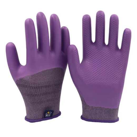 
12 pairs/Xingyu A689 Youresistant anti-slip and wear-resistant women's small size work protective gloves Rose purple small/S