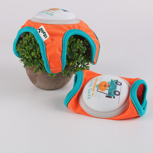 Lekali children's baby knee pads, summer thin crawling protective gear, toddler anti-fall artifact, children's knee protection pad, knee pads, travel lion (adjustable mesh)