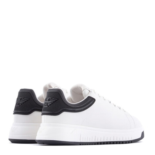 
ARMANI/Armani EA men's thick-soled high-leather white shoes casual shoes X4X264 XN001 white/blue T844 42