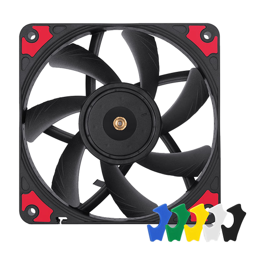 
noctuaNOCTUA NF-A12X15 ultra-thin chassis fan PWM intelligent temperature control 12cm silent computer cooling 12015 NF-A12x15 PWM CH.BK.S black