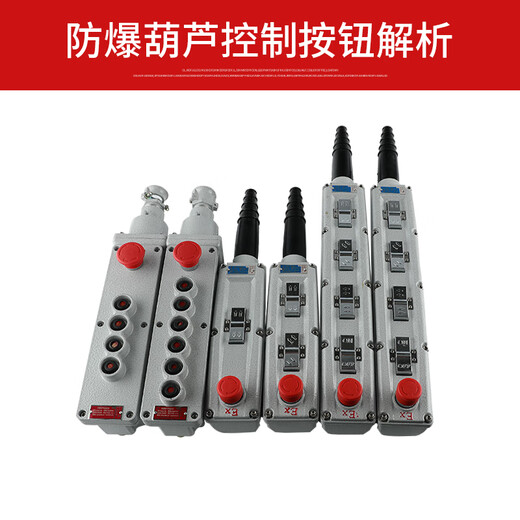 LA5817-4 6 8K explosion-proof hoist button control switch electric crane lifting operation emergency stop handle LA5817-B 8K