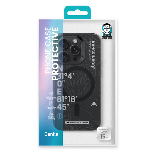 邦克仕苹果16promax手机壳iphone15pro防摔磁吸壳14城市山野magsafe保护壳lulu猪兔克蛇年新年联名壳 山野系列-冈仁波齐 iPhone16 Pro