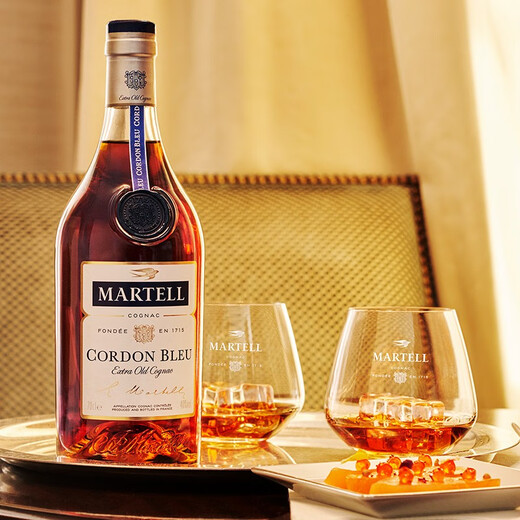 马爹利蓝带（Martell）洋酒 干邑白兰地 法国原装进口洋酒350Ml （带盒）350ml