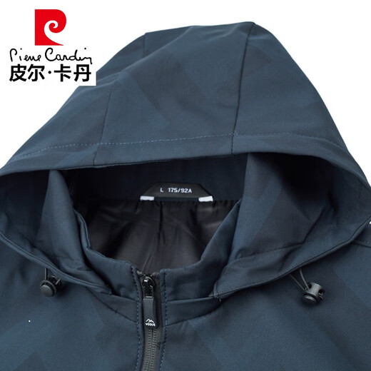 皮尔卡丹（pierre cardin）高档春秋季夹克外套男士薄款中青年时尚休闲百搭可拆卸连帽上衣 K12127款绿色(可脱卸帽) 190/3XL