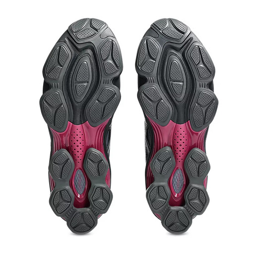 ASICS (ASICS) Chaussures de course rétro pour les hommes et les femmes Gel-Kinetic Fluent Absorbing and Breathable Rebound Sports Casual Chores Black / 1203A737.001 42