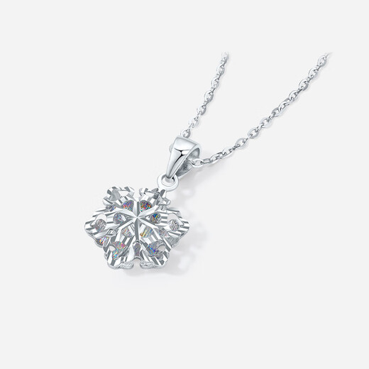 Saturday Fortune PT950 platinum pendant women's snowflake pendant birthday gift B0414169 without chain, about 1.24g