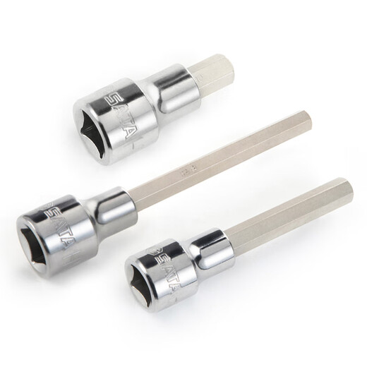 Shida SATA Dafei Hexagonal Rotary Tool Sleeve 12.5mm Wrench 1/2 Port Extended Hexagonal Casing Batch Tool 13919/12.5MM Series L-shaped Wrench 10'