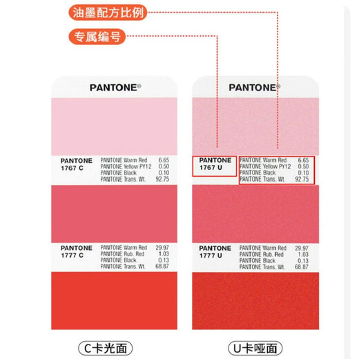 
SF Express PANTONE Pantone Color Card International Standard Formula Guide Spot Color General CU Card GP1601A American PMS Flat Printing Sample Card 1-7 Color Card GP1601B
