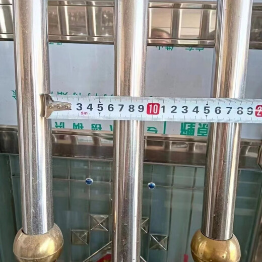 Qinkai's new stainless steel villa door opens into the courtyard and double-door rural gate Chinese style fence 3.5 meters