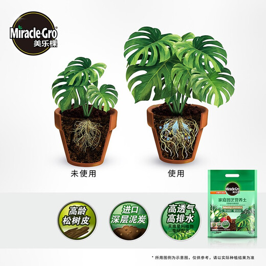 Meileke Nutrient Soil Universal Succulent Orchid Rose Peat Soil Nutrient Soil Fertilizer Matrix Soil Organic Flower Potted Plant 8L Araceae Type