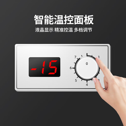 德派龙（DEPAILONG）展示柜冷藏商用岛柜烧烤海鲜店大容量卧式冰柜商用冷冻展示柜配菜麻辣烫展示柜冷冻保鲜柜 2.5米深岛柜｜双压缩机【1315L】