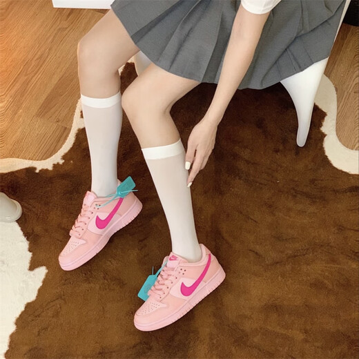 Nike (Nike) Dunk Dunk Low Damen Blue White Pink Classic Klassische, vielseitige, rutschfeste, weastresistente Low-Top-Casual Sports Schuhe DH9765-600 Pink 36.5