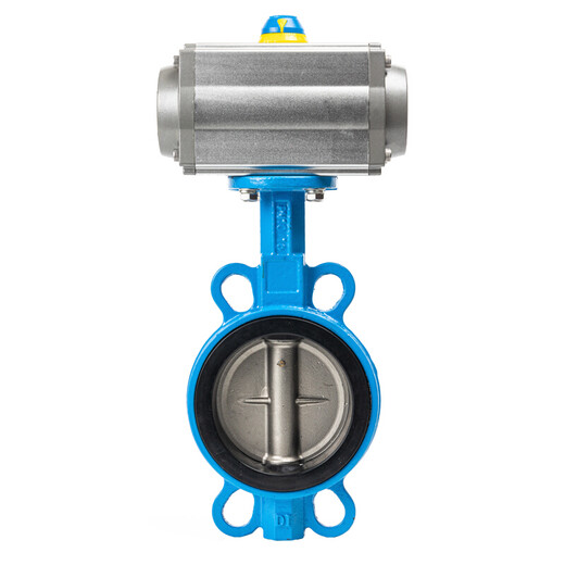 D671X-16 Pneumatic Klemmblattventil am pneumatischen Schnellabsperrventil DN100 150 200 250 300 DN100 (Schleifplatte Gummihülle)
