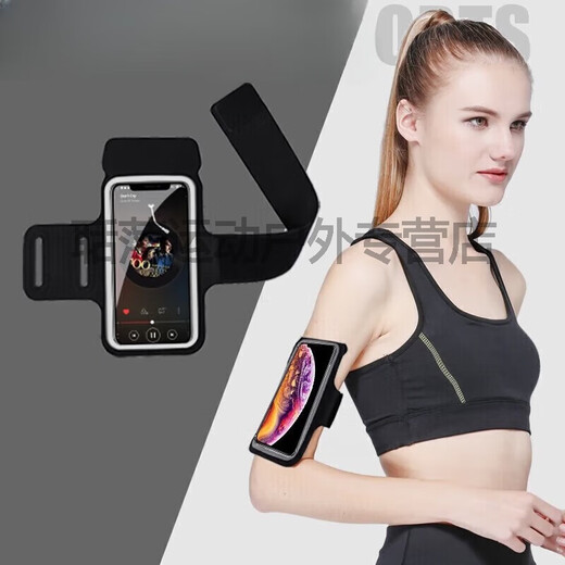 Shantou Lincun* mobile phone strap arm running arm bag men and women outdoor sports arm sleeve fitness equipment universal mobile phone classic black large size universal