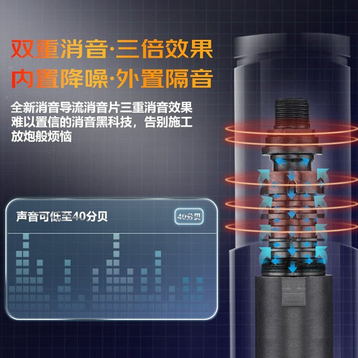 Jingwu silenced ceiling artifact nail gun nail gun woodworking ceiling ceiling decoration tool A9000C luxury plastic box model