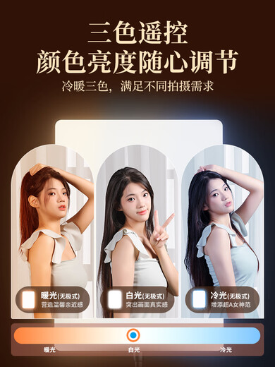 Lumière de remplissage de machine, photographie de diffusion en direct, lumière de photographie, éclairage de prise de vue professionnel d'ancre, plafonnier à lumière douce LED, prise de vue vidéo intérieure, lumière de visage de beauté selfie, lumière de salle de diffusion en direct de bijoux gastronomiques, acheter 11950 lumière blanche double lumière, lumière douce haute luminosité, photographie de selfie