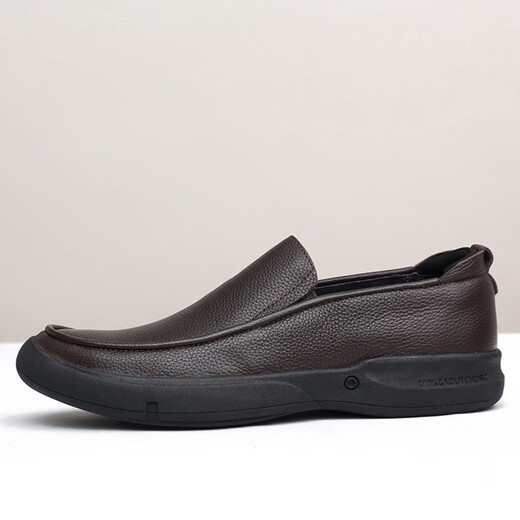 SDEP Spring Head Couche Cow Business Chaussures en cuir décontracté en cuir souple Sole douce grande taille Chaussures pour hommes en cuir de petite taille non glip