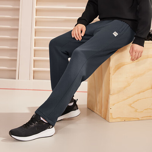 361 Sports pants men's autumn and winter velvet warm casual sweatpants straight running long pants men 652344708D-2