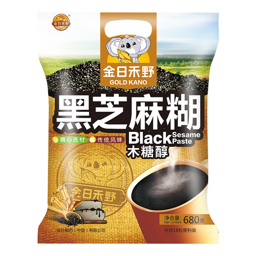 Jinriheye Black Sesame Paste 680G Bénéresses de bois nutrition Brew Brew Ready-to-Eat Grain Remplacement Powder Powder
