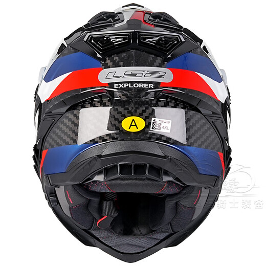 LS2 Fibre de carbone Fibre tout-terrain Casque à traction Casqueur Motorcycle de moto masculine HELMET FOURSONS FOURSONS DOUBLE BOUBRE BOUBRE MX701 FIBRE DE CARBONE 6K-LAN OUVERT BOUCHE COUVERCE DE SILK ICE SILK L (recommandée 56-57 cm)