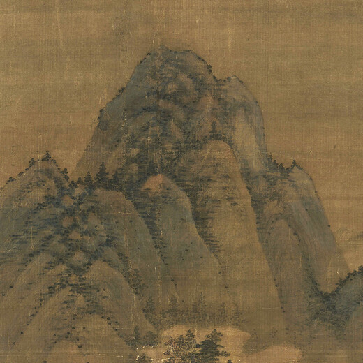 
Yuan Zhao Yong's boating pictures of ancient green landscape paintings scrolls and famous paintings replica antique paintings hanging paintings Yuan Wang Mengxi Mountain Gao Yi Picture 12212 40X68 cm (spraying painting heart size) Framed