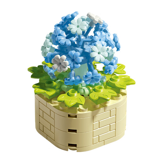 Fermi compatible LEGO children's assembled building blocks toys for boys and girls Chinese Valentine's Day gift succulent - Snowball S2266