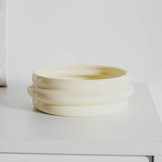 Crispy Pet Guru Bowl Ceramic Bowl Cat Ruddoll Bowl can be split and easy to clean and anti-smash cat bowl dog bowl pet supplies cheese yellow-grain bowl dog and cat universal