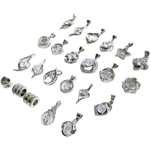 DL 1998 Fat Donglai same style pt950 platinum pendant women's necklace single pendant without chain 18kl platinum clavicle chain windmill four-leaf clover