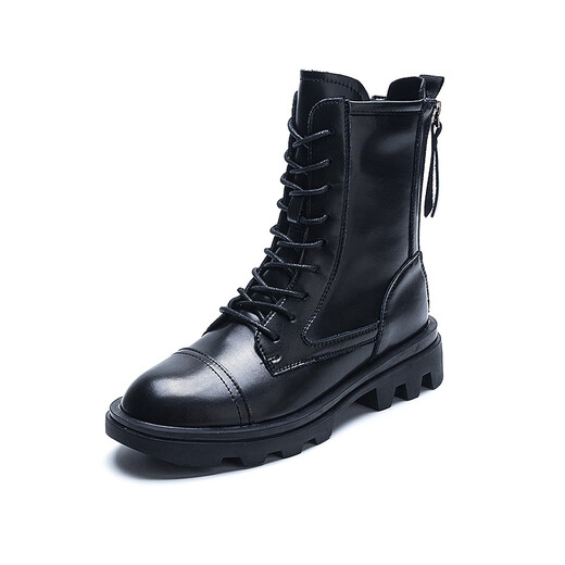 VBMGS Cowhide Bottes courtes pour femmes 2024 Automne Nouvelles bottes féminines Bottes Martin à la mode pour les femmes Style britannique Bottes polyvalentes pour femmes pour femmes