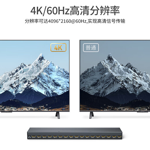 Maitto Weishi HDMI Divider 1 en 2 out 4 out 8 out 16 out 4k 60 Hz HD Pantalla dividida Conexión de TV 3D SEÑAL 1 PUNTO MÁS 1 en 16 Out 4K Grado industrial MT-SP1416
