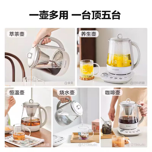 北鼎（Buydeem）【无胶水】养生壶煮茶器萃取壶全自动恒温烧水壶家用电热水壶煮茶壶办公大容量K156【国家补贴】